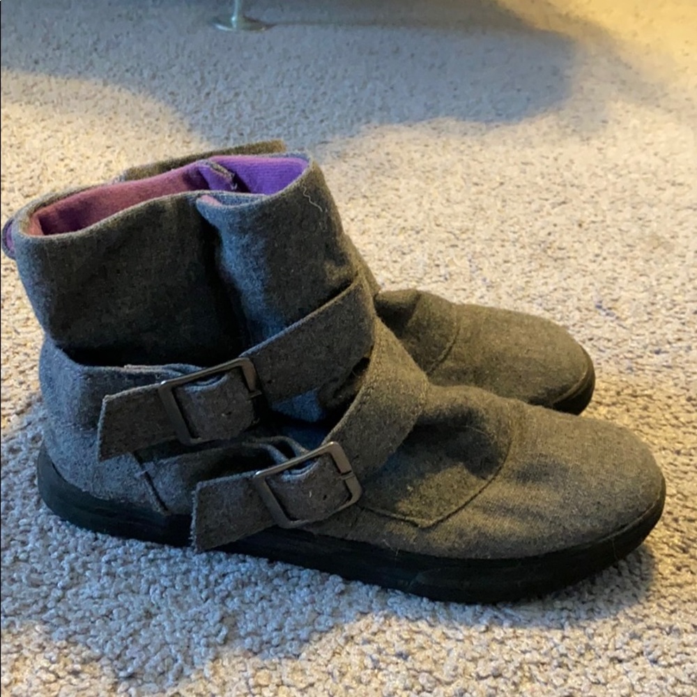 Grey booties